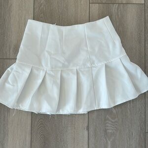 White game-day skirt